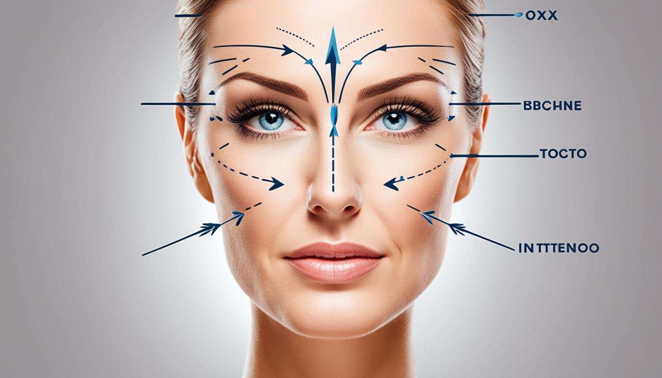 Áreas comuns de tratamento com Botox